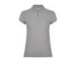 Polo en tricot piqué 100% coton pour femme 200 g/m² Roly couleur gris clair chiné