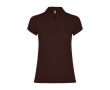 Polo en tricot piqué 100% coton pour femme 200 g/m² Roly couleur marron foncé