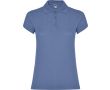 Polo en tricot piqué 100% coton pour femme 200 g/m² Roly couleur bleu riviera