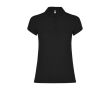 Polo en tricot piqué 100% coton pour femme 200 g/m² Roly couleur noir