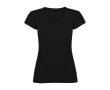 T-shirt 100% coton en tricot pour femme 155 g/m² Roly couleur noir