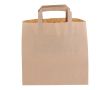 Sac moyen en papier kraft avec anses en papier et certification FSC couleur marron