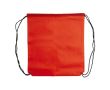 Sac à cordons en non-tissé de couleurs avec cordons noirs 75 g/m² couleur rouge