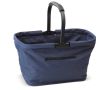 Panier pique-nique en polyester pliable avec poche frontale couleur bleu foncé