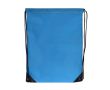 Sac à cordons en RPET avec détails noirs sur les côtés couleur bleu ciel