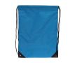 Sac à cordons en RPET avec détails noirs sur les côtés couleur bleu
