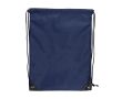 Sac à cordons en RPET avec détails noirs sur les côtés couleur bleu foncé