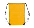 Sac à cordons en polyester coloré avec cordons noirs couleur jaune