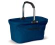 Panier de pique-nique en nylon pliable en plusieurs couleurs couleur bleu foncé