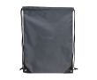 Sac à cordons en RPET avec détails noirs sur les côtés couleur gris