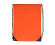 Sac à cordons en RPET avec détails noirs sur les côtés couleur orange