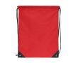 Sac à cordons en RPET avec détails noirs sur les côtés couleur rouge