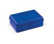 Boîte à lunch rectangulaire avec fermeture clip fabrication UE 950 ml couleur bleu transparent