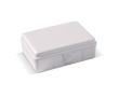 Boîte à lunch rectangulaire avec fermeture clip fabrication UE 950 ml couleur blanc