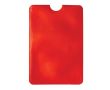Porte-cartes flexible en plusieurs couleurs avec protection RFID couleur rouge