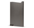Porte-cartes en aluminium avec bouton et rangement pour 6 cartes couleur titan