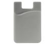 Porte-cartes en silicone en plusieurs couleurs à coller au téléphone couleur gris