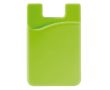 Porte-cartes en silicone en plusieurs couleurs à coller au téléphone couleur vert lime