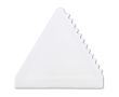 Grattoir à glace en plastique de forme triangulaire couleur blanc