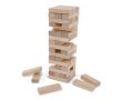 Jenga de 48 blocs dans un sac en coton pour un transport facile couleur bois