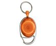 Porte-badge plusieurs couleurs avec clip réglable et cordon de 60 cm couleur orange