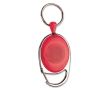 Porte-badge plusieurs couleurs avec clip réglable et cordon de 60 cm couleur rouge