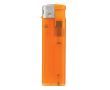 Briquet électronique rechargeable en couleurs transparentes couleur orange transparent