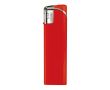 Briquet électronique rechargeable une couleur avec pointe argentée couleur rouge