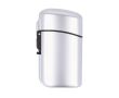 Briquet torche rechargeable personnalisable couleur argenté