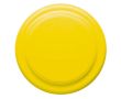 Frisbee en plastique avec design unicolore pour personnalisation couleur jaune