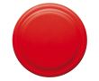 Frisbee en plastique avec design unicolore pour personnalisation couleur rouge