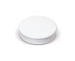 Grand aimant rond classique en plastique pour personnalisation couleur blanc