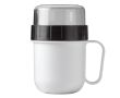 Tasse de transport pour aliments pour yaourt ou soupe de 520 et 230 ml couleur blanc