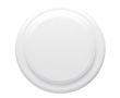 Frisbee en plastique avec design unicolore pour personnalisation couleur blanc