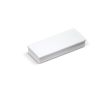 Aimant rectangulaire classique en plastique pour personnalisation couleur blanc