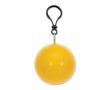 Poncho imperméable dans un porte-clés coloré avec mousqueton couleur jaune