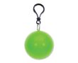 Poncho imperméable dans un porte-clés coloré avec mousqueton couleur vert lime