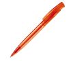 Stylo en plastique transparent entièrement coloré fabriqué dans l'UE couleur orange transparent