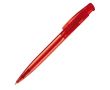 Stylo en plastique transparent entièrement coloré fabriqué dans l'UE couleur rouge transparent