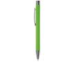 Stylo en aluminium avec finition douce au toucher et encre bleue couleur vert lime