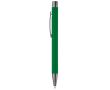 Stylo en aluminium avec finition douce au toucher et encre bleue couleur vert