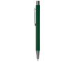 Stylo en aluminium avec finition douce au toucher et encre bleue couleur vert foncé