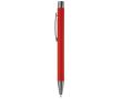 Stylo en aluminium avec finition douce au toucher et encre bleue couleur rouge