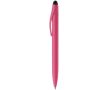 Stylo en plastique avec mécanisme rotatif et pointeur noir couleur rose