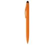 Stylo en plastique avec mécanisme rotatif et pointeur noir couleur orange