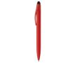 Stylo en plastique avec mécanisme rotatif et pointeur noir couleur rouge