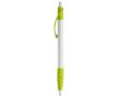 Stylo blanc avec détails colorés et poignée texturée couleur vert clair