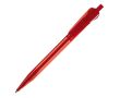 Stylo en plastique transparent avec clip original couleur rouge transparent