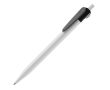 Stylo en plastique blanc avec clip original couleur blanc/noir
