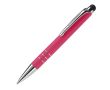 Petit stylo en aluminium de couleurs vives avec pointeur noir couleur rose